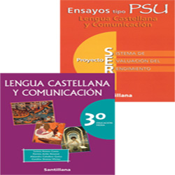 Texto Ed. Santillana Lengua Cast. 3 M +PSU Lenguaje T/Fuxia