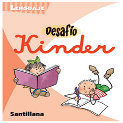 Texto Ed. Santillana Desafio Kinder Lenguaje + Libro Letras Moviles